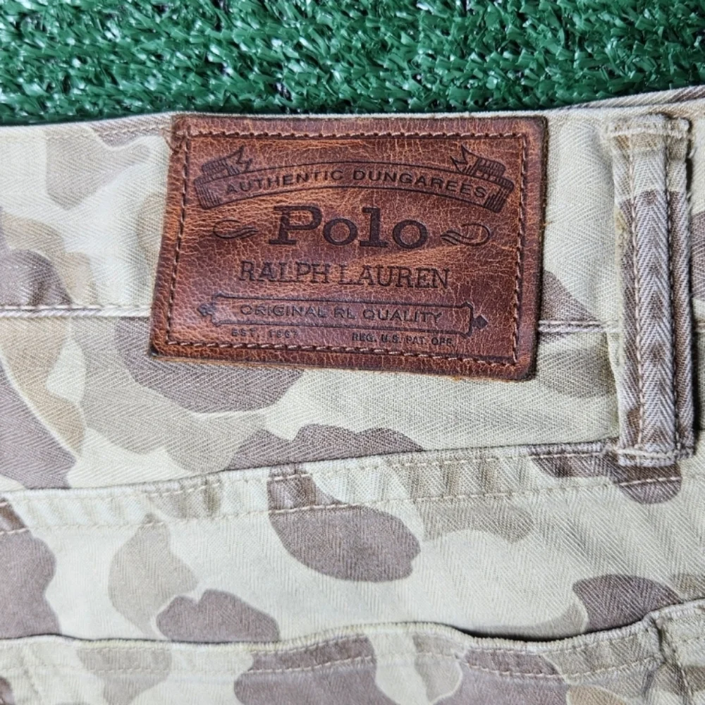 Vintage Polo Ralph Lauren Sullivan Slim Camo Denim Pants / Mens Size 35/32 - Picture 11 of 12